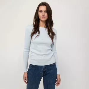 T-Shirt, Rundhals, langarm