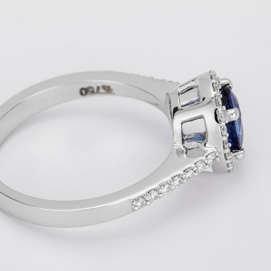 ZEN DIAMOND BAGUE WG18K POLIERTWEISSGOLD 34 BRILLANT 0.23Ct Anello 