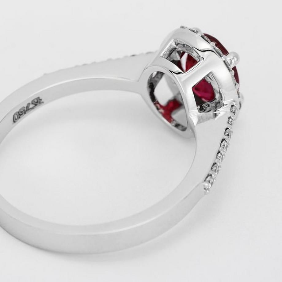 ZEN DIAMOND BAGUE WG18K POLIERTWEISSGOLD 34 BRILLANT 0.23Ct Anello 