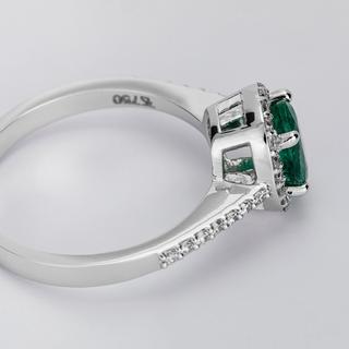 ZEN DIAMOND BAGUE WG18K POLIERTWEISSGOLD 34 BRILLANT 0.23Ct Bague 