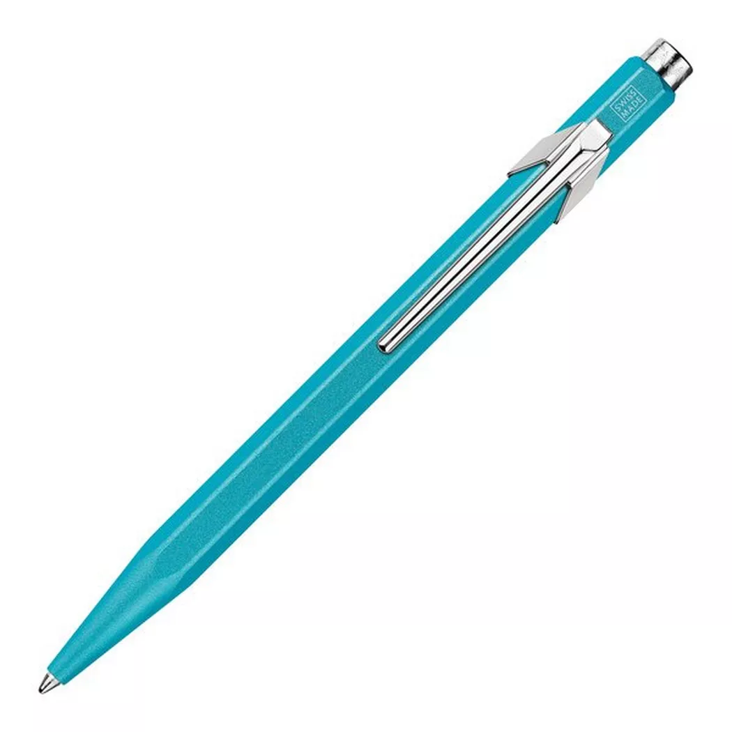 Stylo à bille Caran d'Ache 849 Colormat-X Turquoise