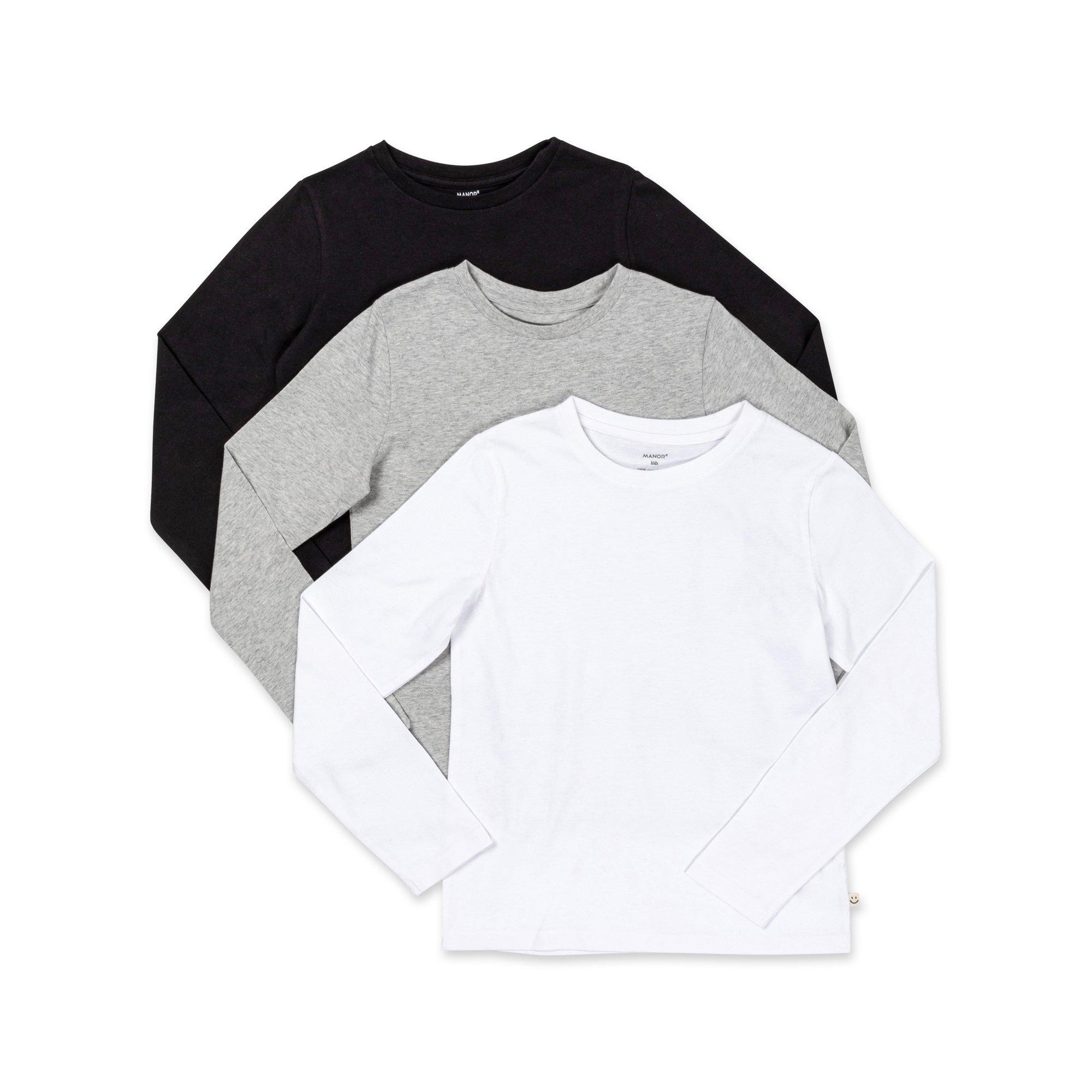 Image of Triopack, T-shirts, Langarm Jungen Weiss 104