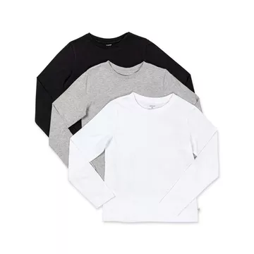 Confezione tripla, T-shirts maniche lunghe