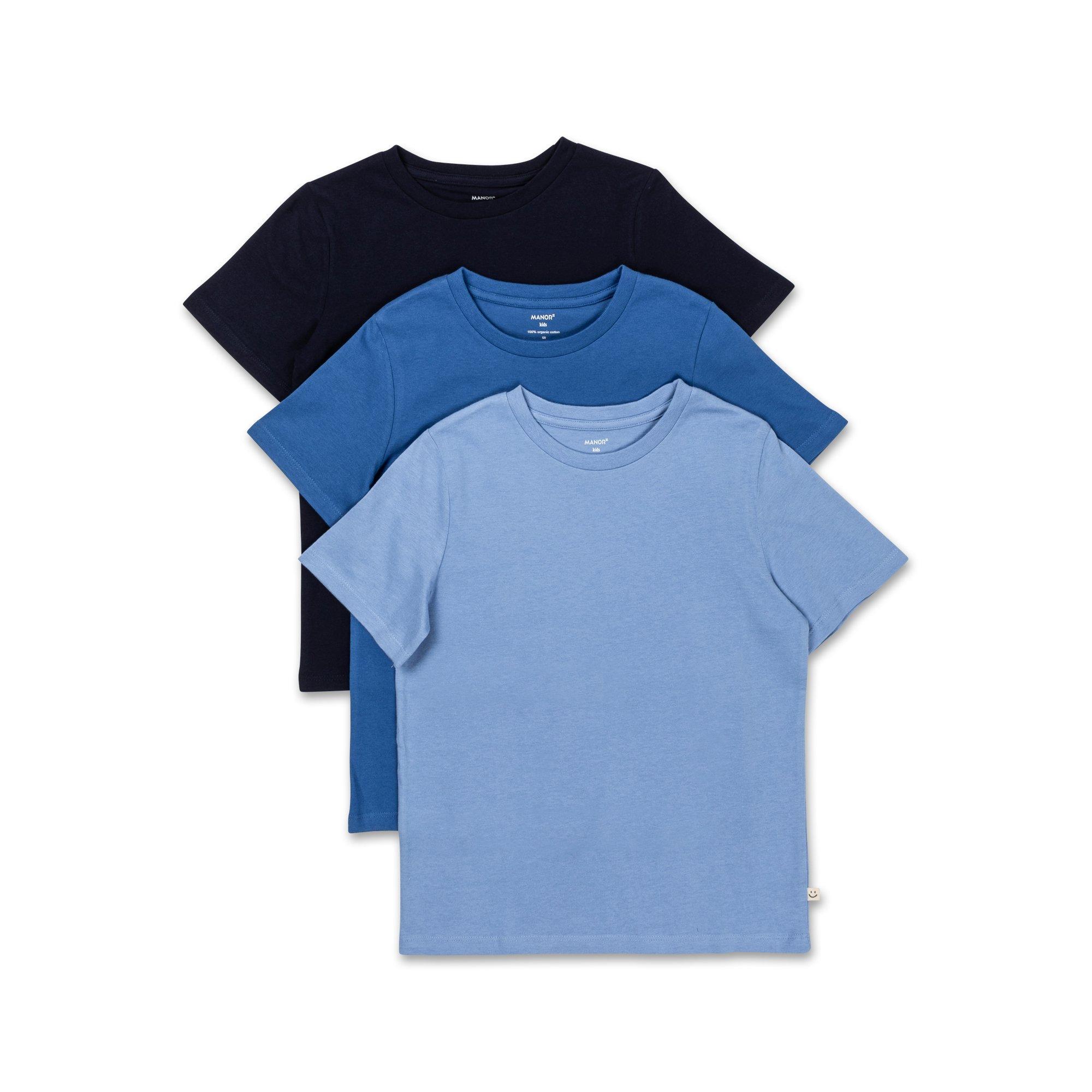 Image of Triopack, T-shirts, Kurzarm Jungen Blau 104