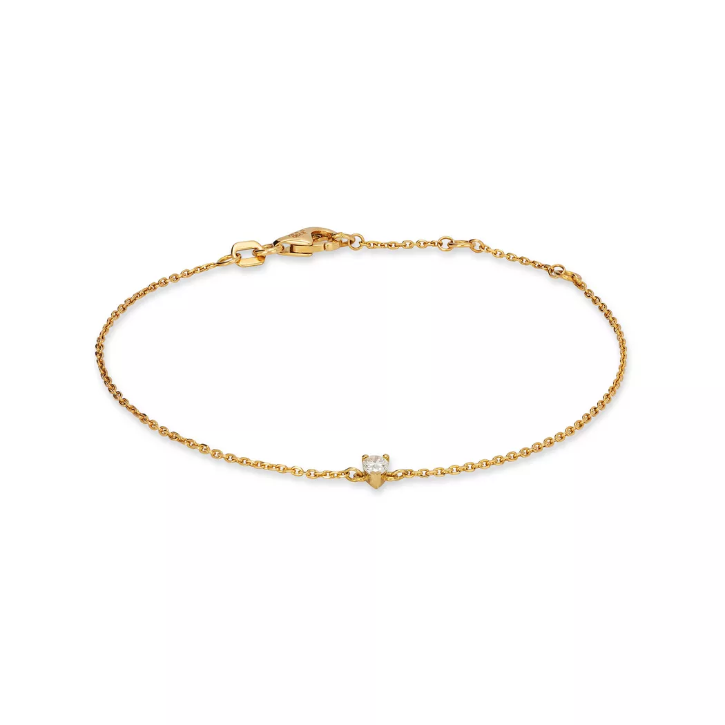 ZEN DIAMOND - Armband, 18cm, Gelbgold