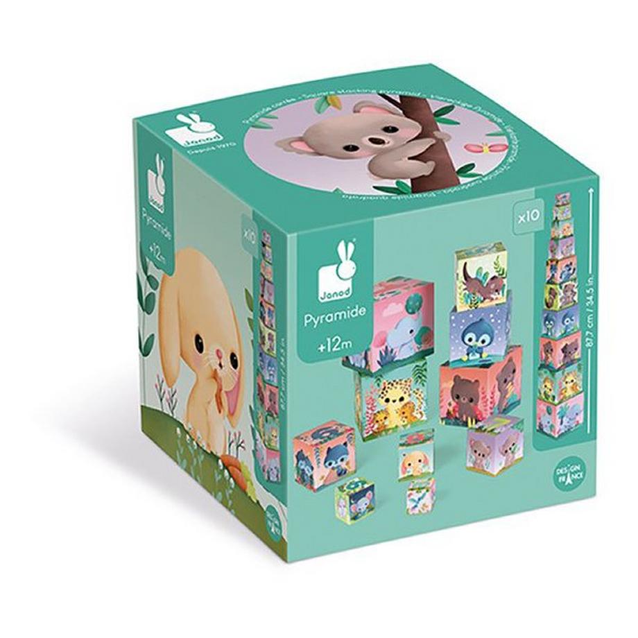 Janod  Piramide quadrata - Gli animali tutti carini 