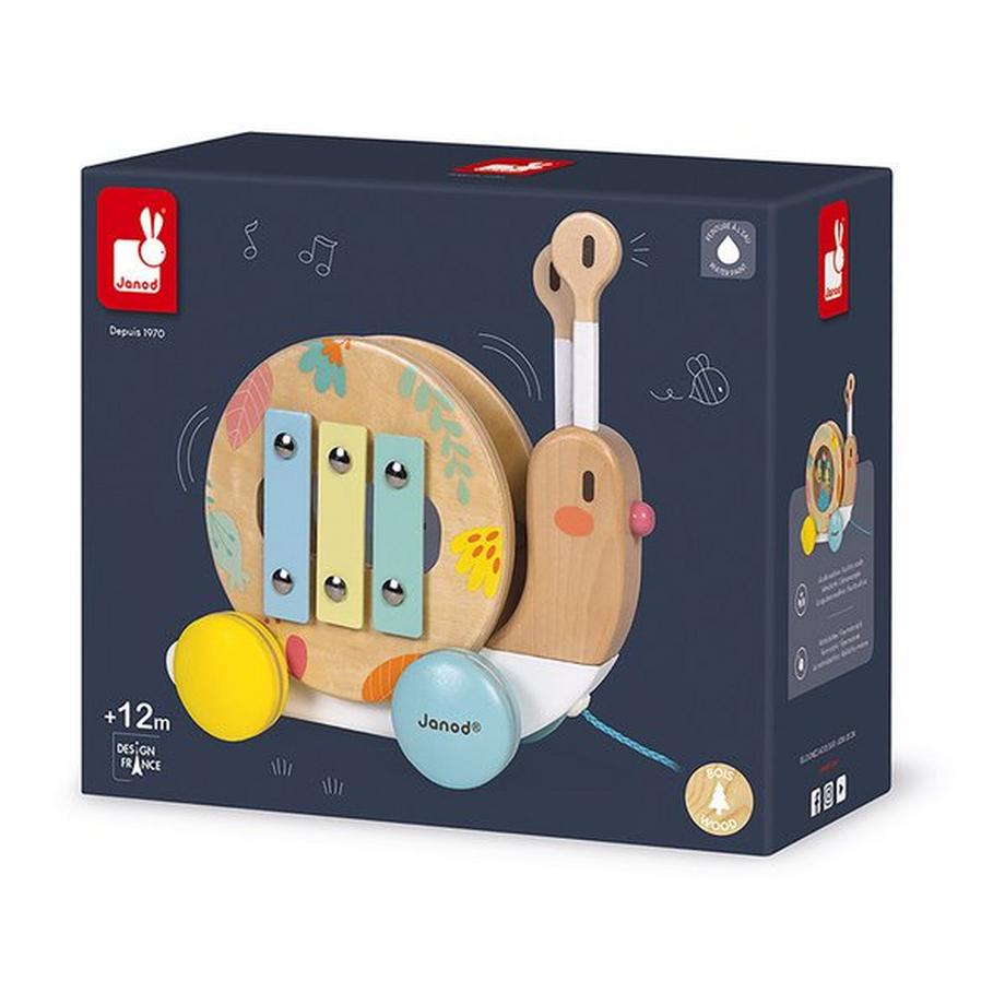 Janod  Nachzieh Schnecke mit Xylophone 