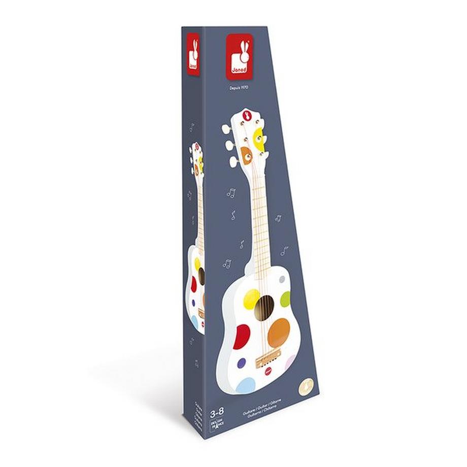 Janod  Chitarra con sei corde in metallo 