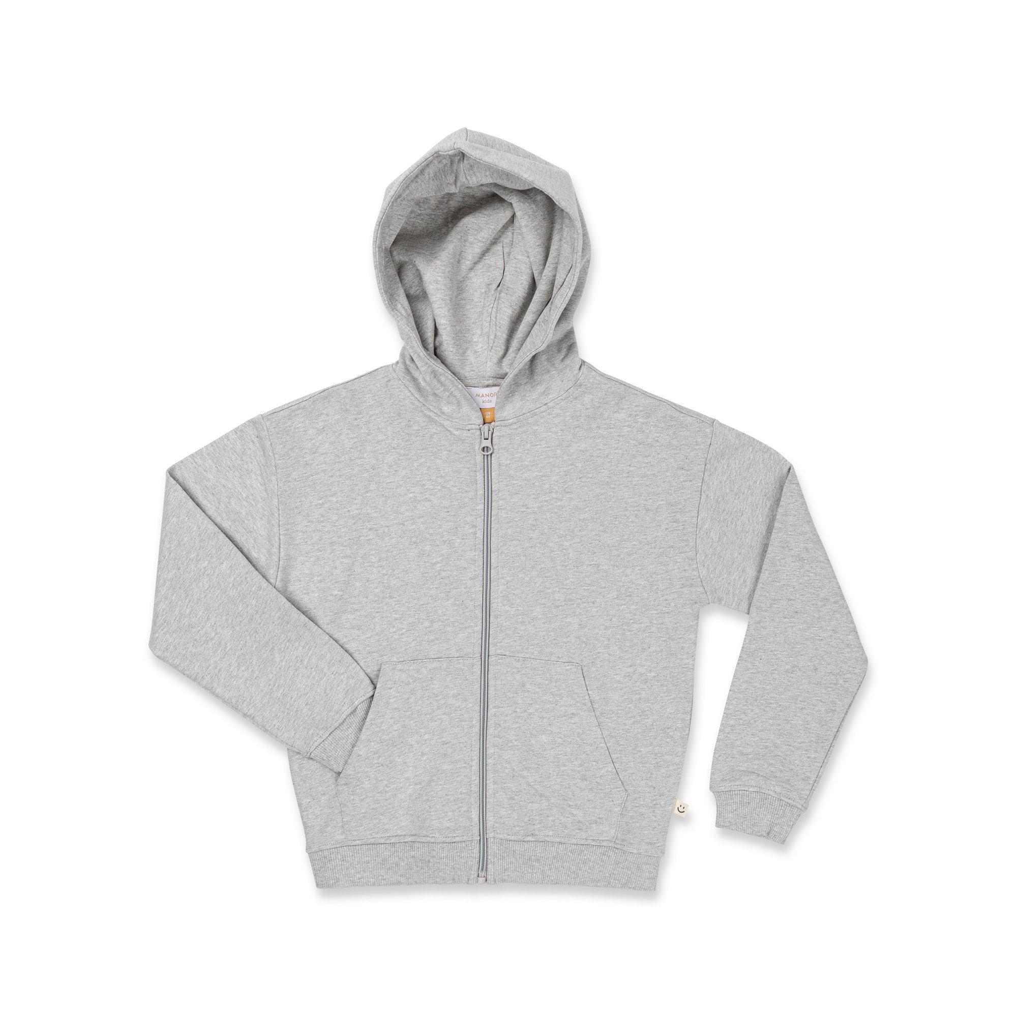 Image of Sweatjacke Mit Kapuze Jungen Grau Melange 104