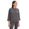 TOM TAILOR 1032566 blouse with pockets Chemiser Anthracite
