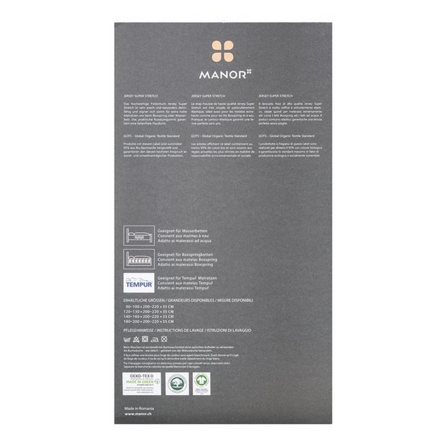Manor Lenzuolo Jersey Super Stretch  