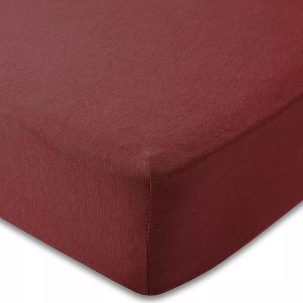  Manor Super Stretch Jersey Fitted Sheet Wine Red