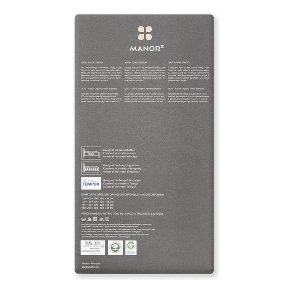Manor Jersey Super Stretch Lenzuolo  