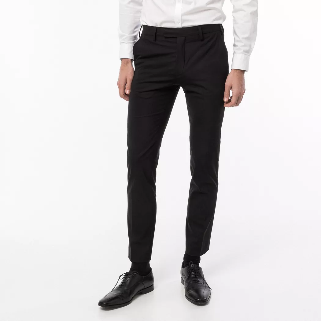 Manor Man - Anzughose, Body Fit, für Herren, Black, Größe 42