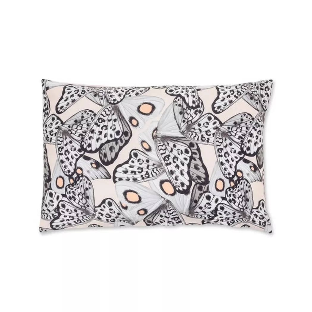 Manor - Kissenbezug, Mariposa Kissenbezug mit Schmetterlingsdruck, 65 x 65 cm, Multicolor