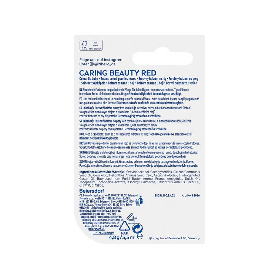 labello  Caring Beauty Red 