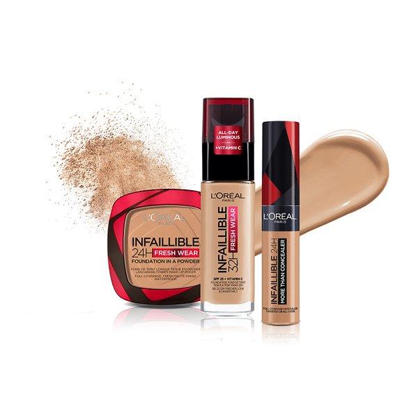 L'OREAL  Infaillible 24H Fresh Wear Make-Up-Puder  