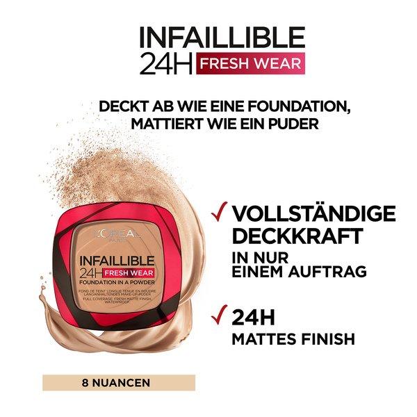 L'OREAL  Infaillible 24H Fresh Wear Make-Up-Puder  