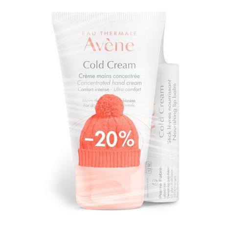 Avene Cold Cream Duo 20% Hand+Lippe Cold Cream Duo Crema per le mani e balsamo per le labbra 