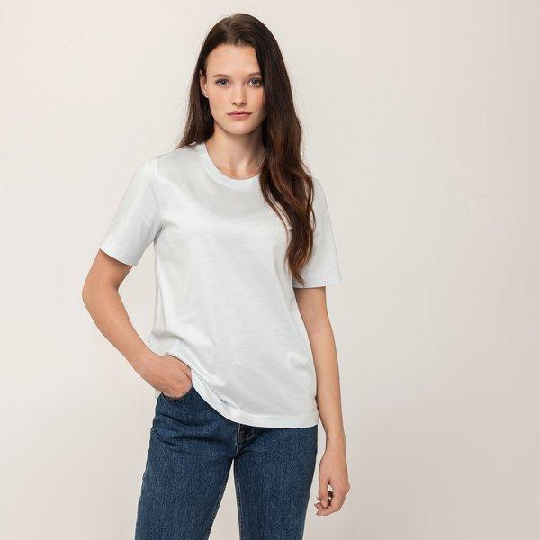 Image of T-shirt, Rundhals, Kurzarm Damen Hellblau M