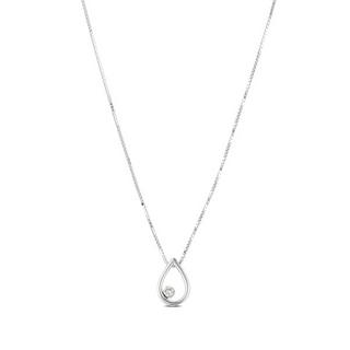 L' Atelier Gold 18 Karat by Manor COLLIER BI18K ROHDPOLIERT 1 BRILLANT 0.04Ct Collier 