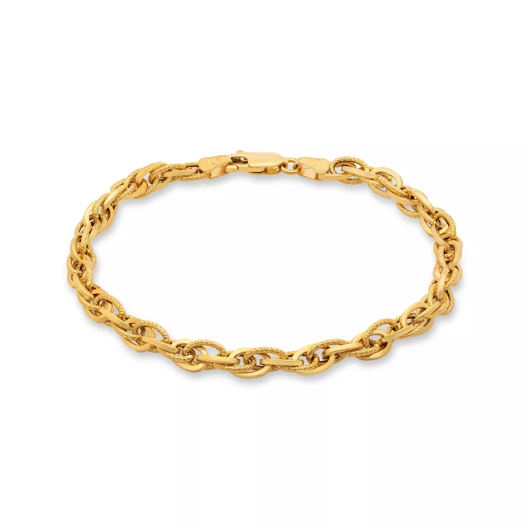 L' Atelier Gold 18 Karat by Manor - Armband, Bracelet Gg18k Gehaemmert, 19cm, Gelbgold