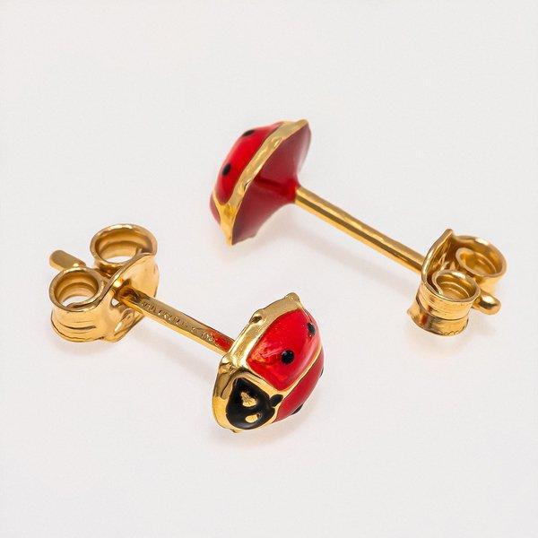 Caramel BOUCLES GG18K POLIERT Orecchini 