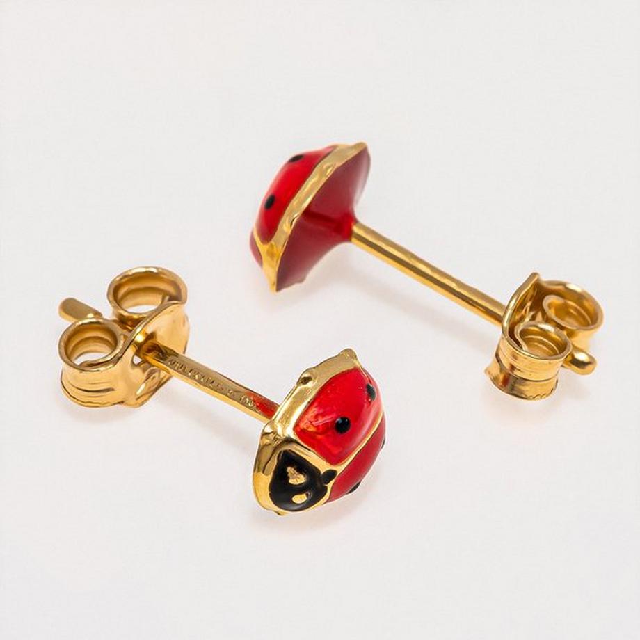 Caramel BOUCLES GG18K POLIERT Orecchini 