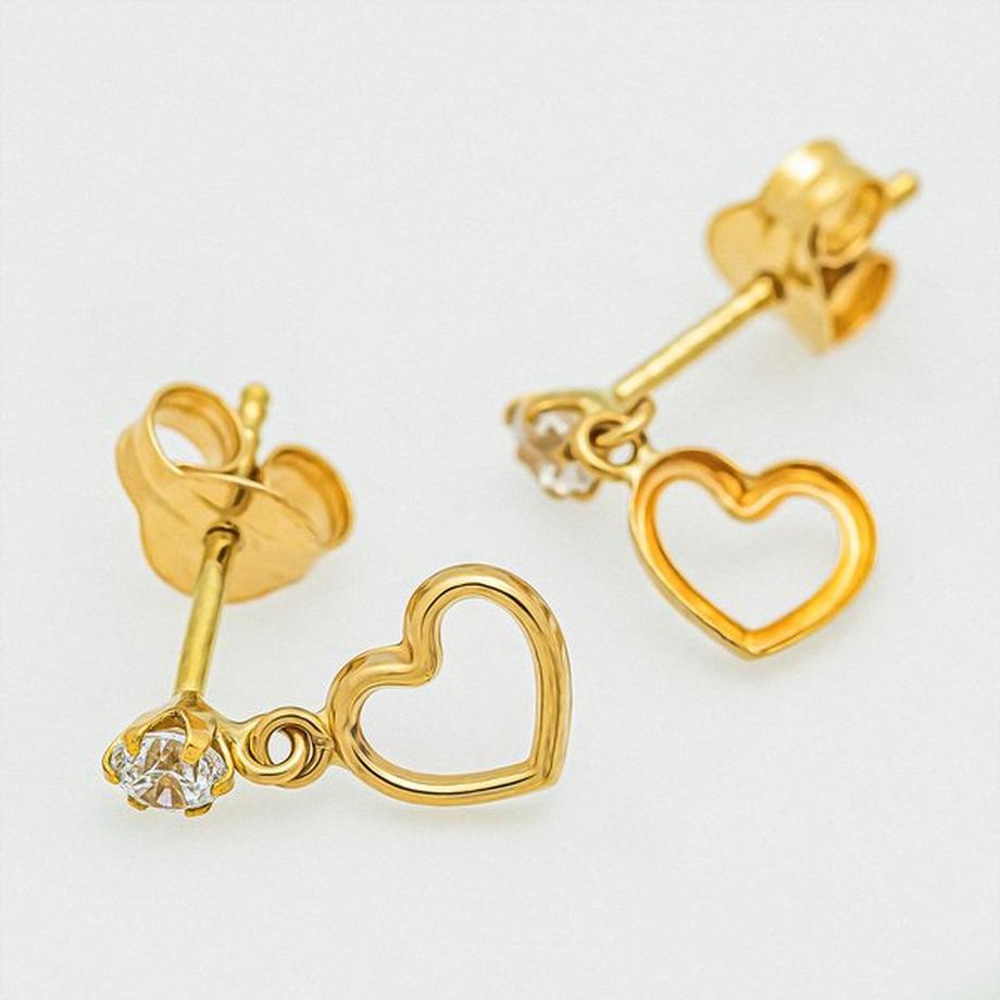 Caramel BOUCLES GG18K POLIERT Ohrringe 