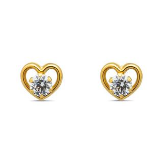 Caramel BOUCLES GG18K POLIERT Ohrringe 