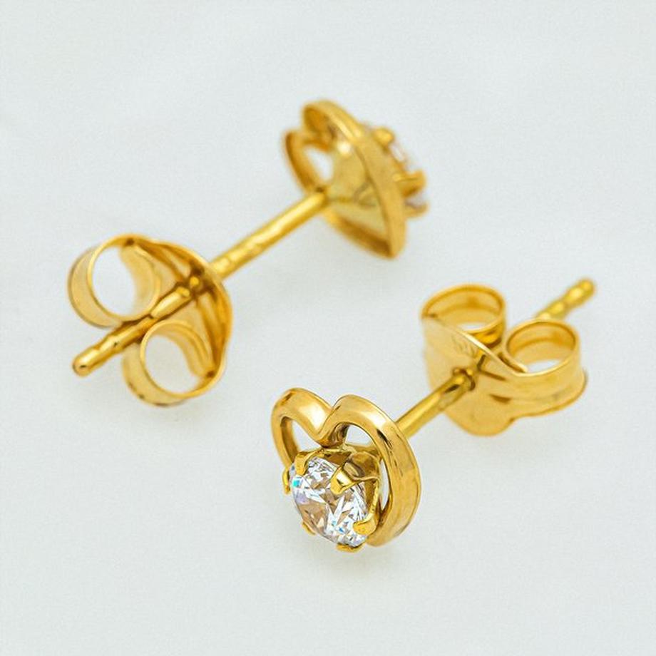 Caramel BOUCLES GG18K POLIERT Orecchini 
