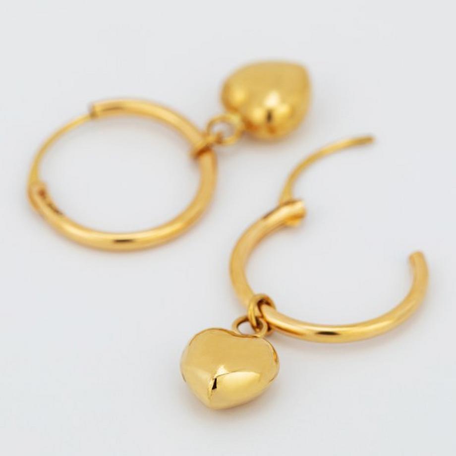 Caramel BOUCLES GG18K POLIERT Ohrringe 
