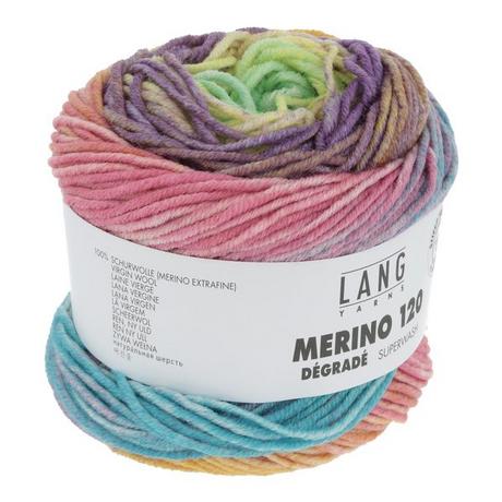 MeriWoolArt Lana Merino Multicolore Per Maglieria – 125 M – 50g – Morbida E Spessa Per Sciarpe E Maglioni
