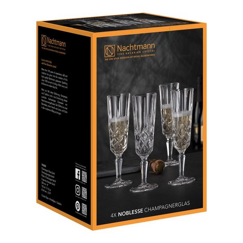 Nachtmann Champagnerglas, 4 Stück Noblesse 