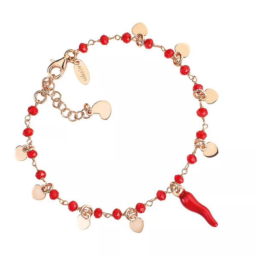 Amen - Armband, Lucky Horns, 16+3CM, Roségold