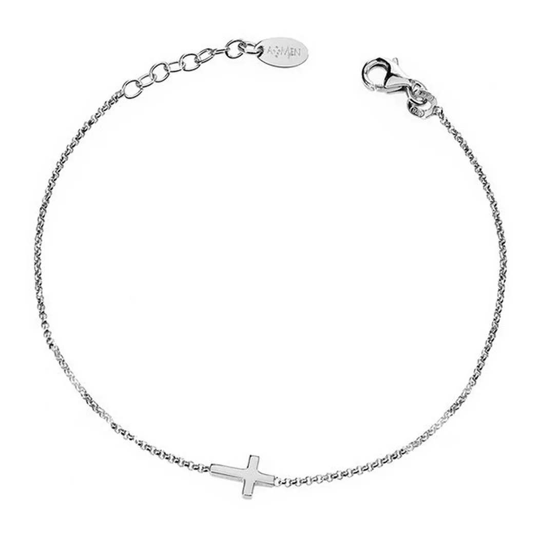 Amen - Armband, Pray And Love, 17.5+2CM, Silber