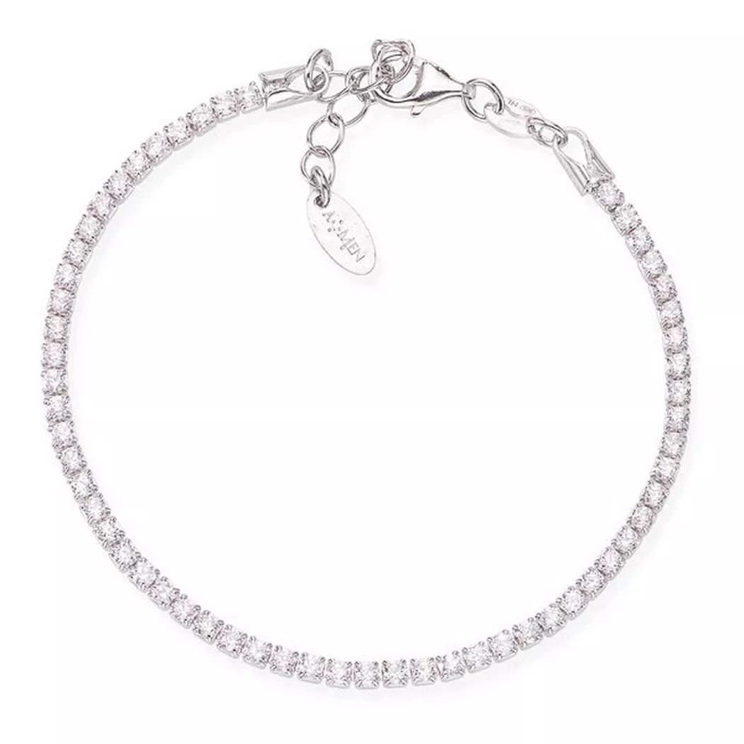 Amen - Armband, Tennis, 16.5CM, Silber
