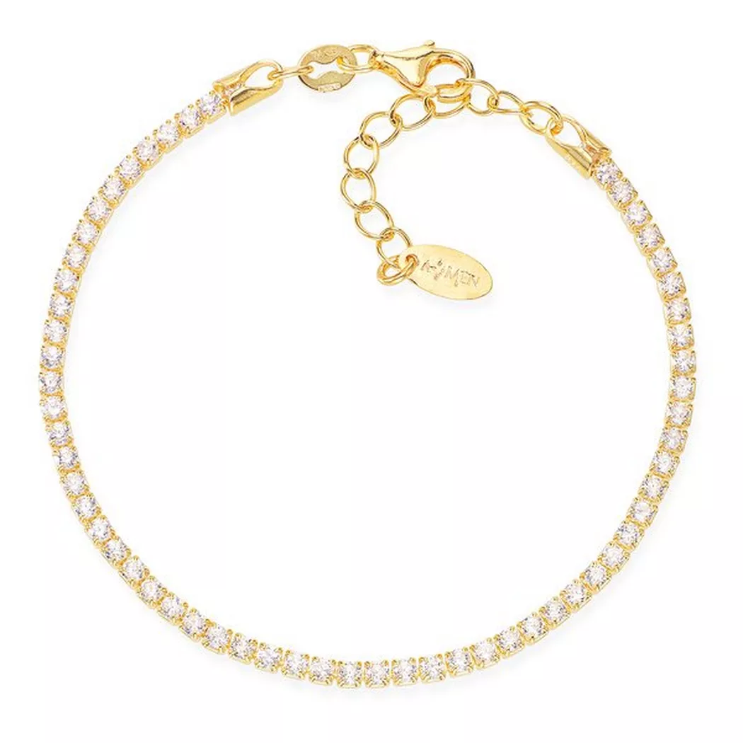 Amen - Armband, Tennis, 16+3CM, Gold 2