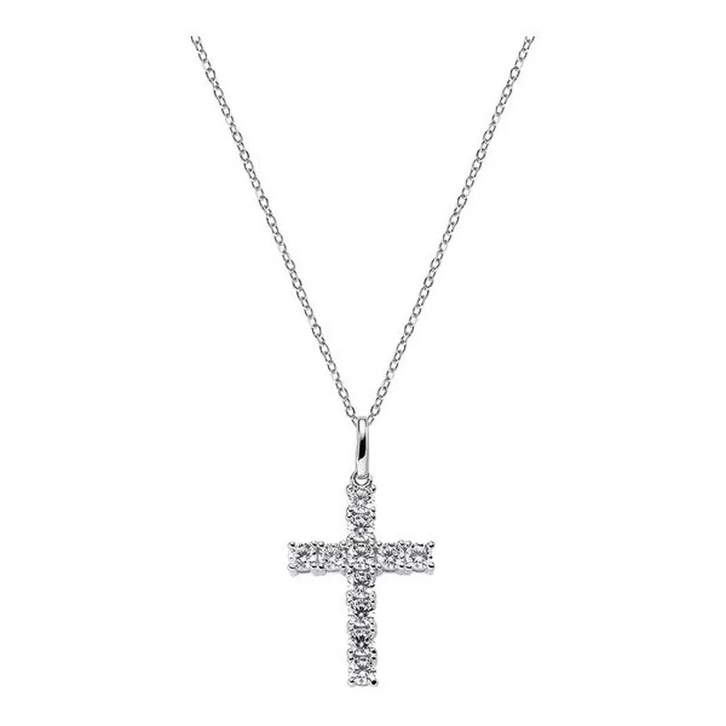 Amen - Halskette mit Anhänger, Cross, 42.5CM, Silber 2