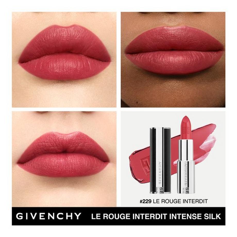 GIVENCHY LE ROUGE INTERDIT INTENSE SILK 3.4G N230 Le Rouge Interdit Intense Silk - Rouge à Lèvres Fini Soyeux 