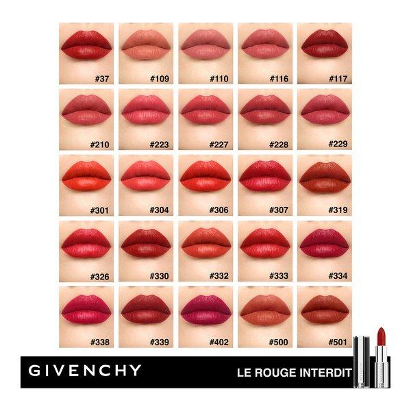 GIVENCHY LE ROUGE INTERDIT INTENSE SILK 3.4G N230 Le Rouge Interdit Intense Silk - Rouge à Lèvres Fini Soyeux 