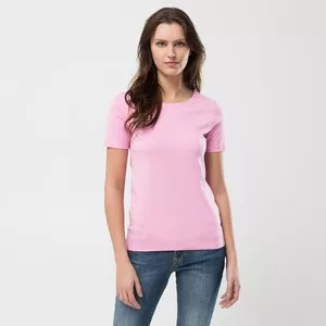 Top girocollo, manica corta