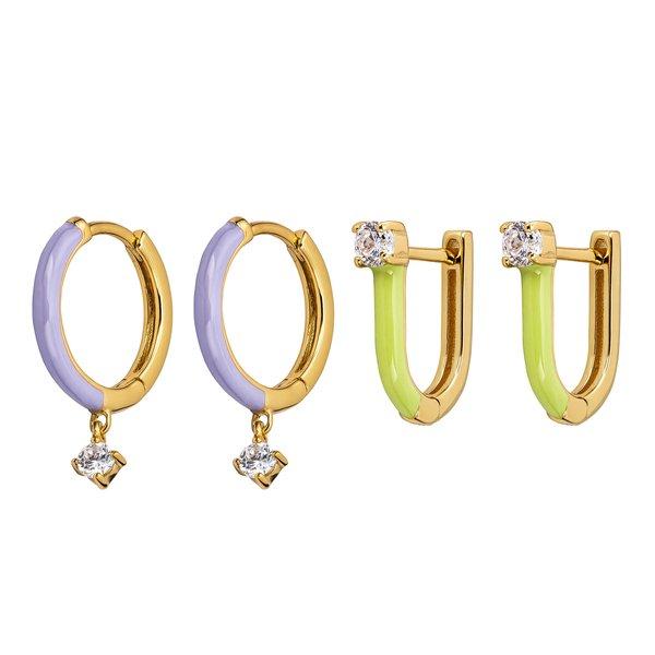 Image of Ohrschmuck-set Damen Silber ONE SIZE