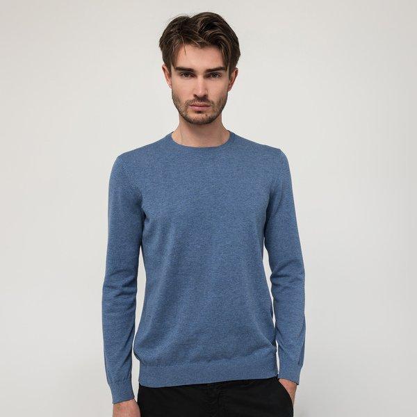 Image of Pullover, Rundhals, Langarm Herren Indigo S
