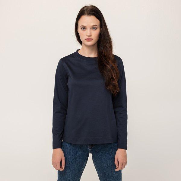 Image of T-shirt, Rundhals, Langarm Damen Marine S