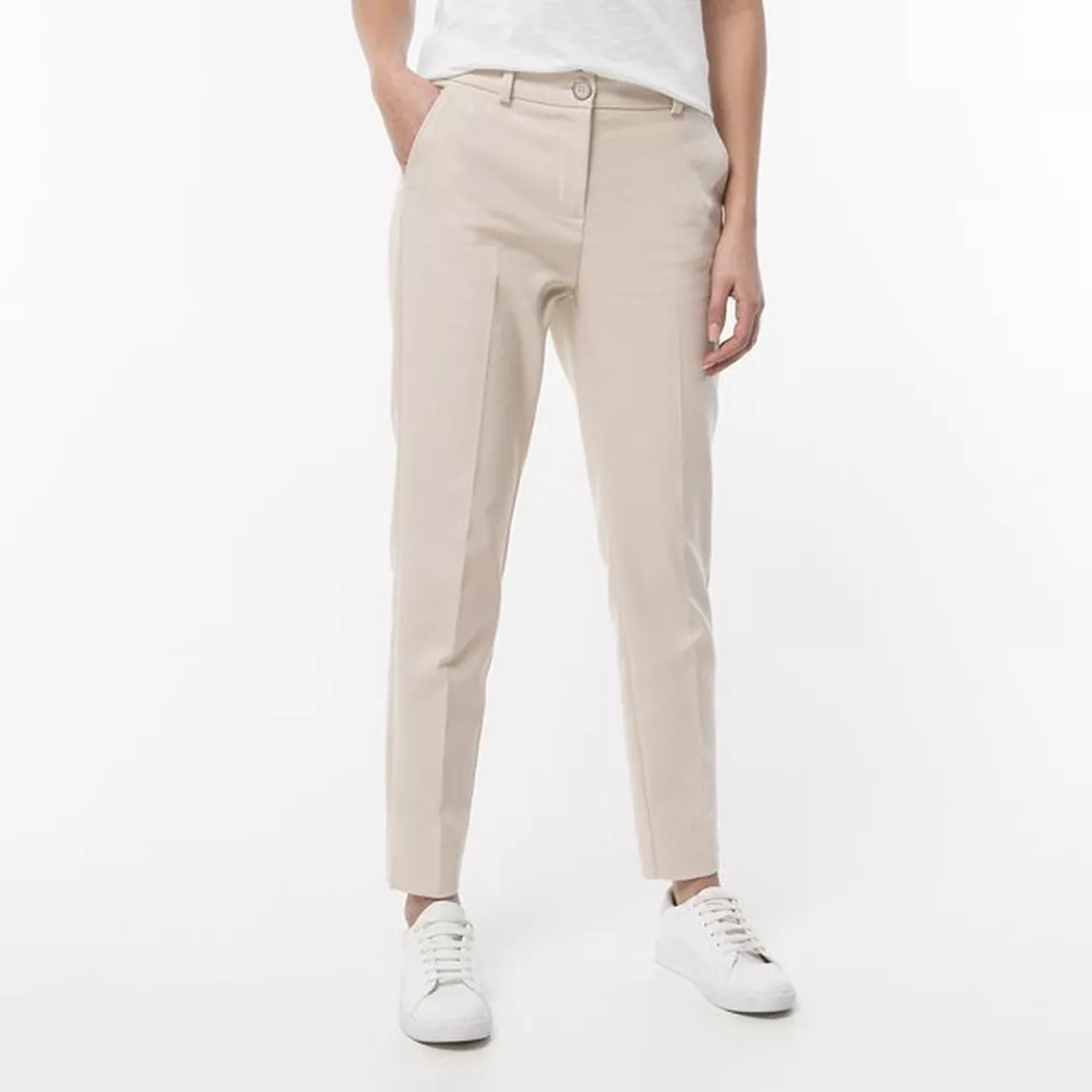 COMMA Hose Slim Fit 7/8 beige   36 damen