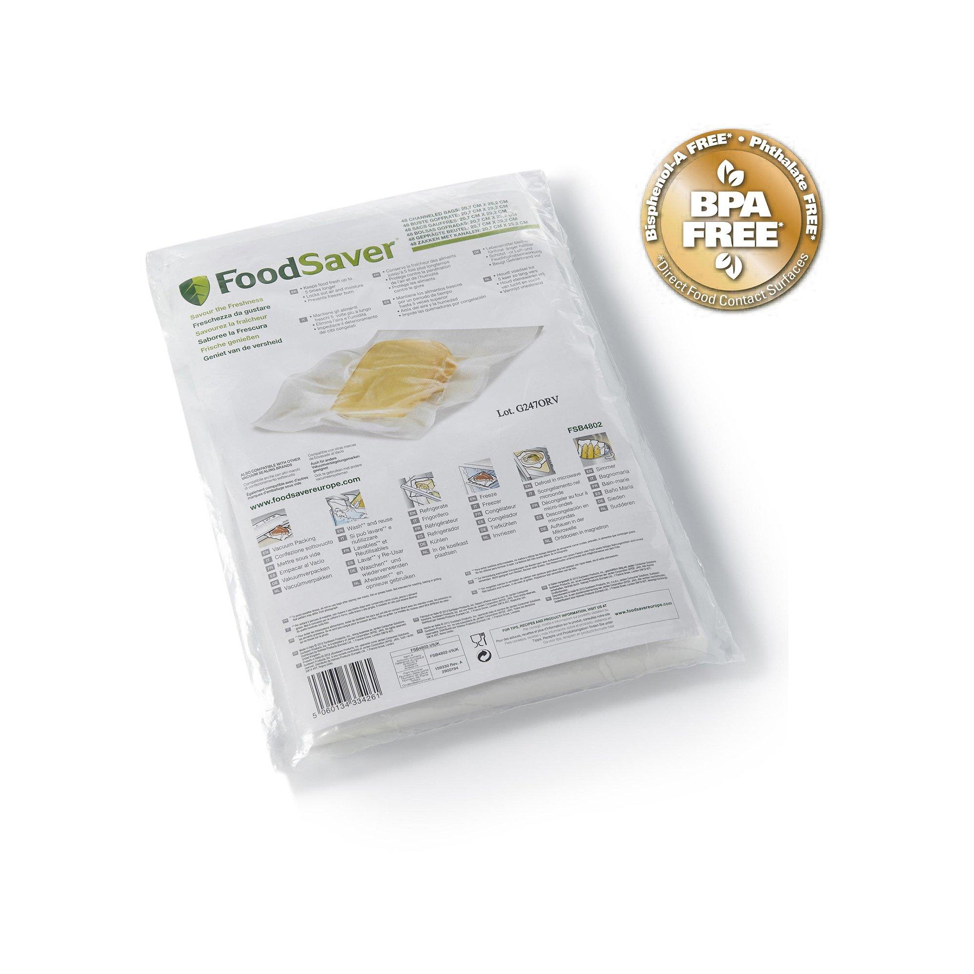FoodSaver Pellicules de mise sous vide 48 Vakuumierbeutel 20.7 x 29.2 cm 