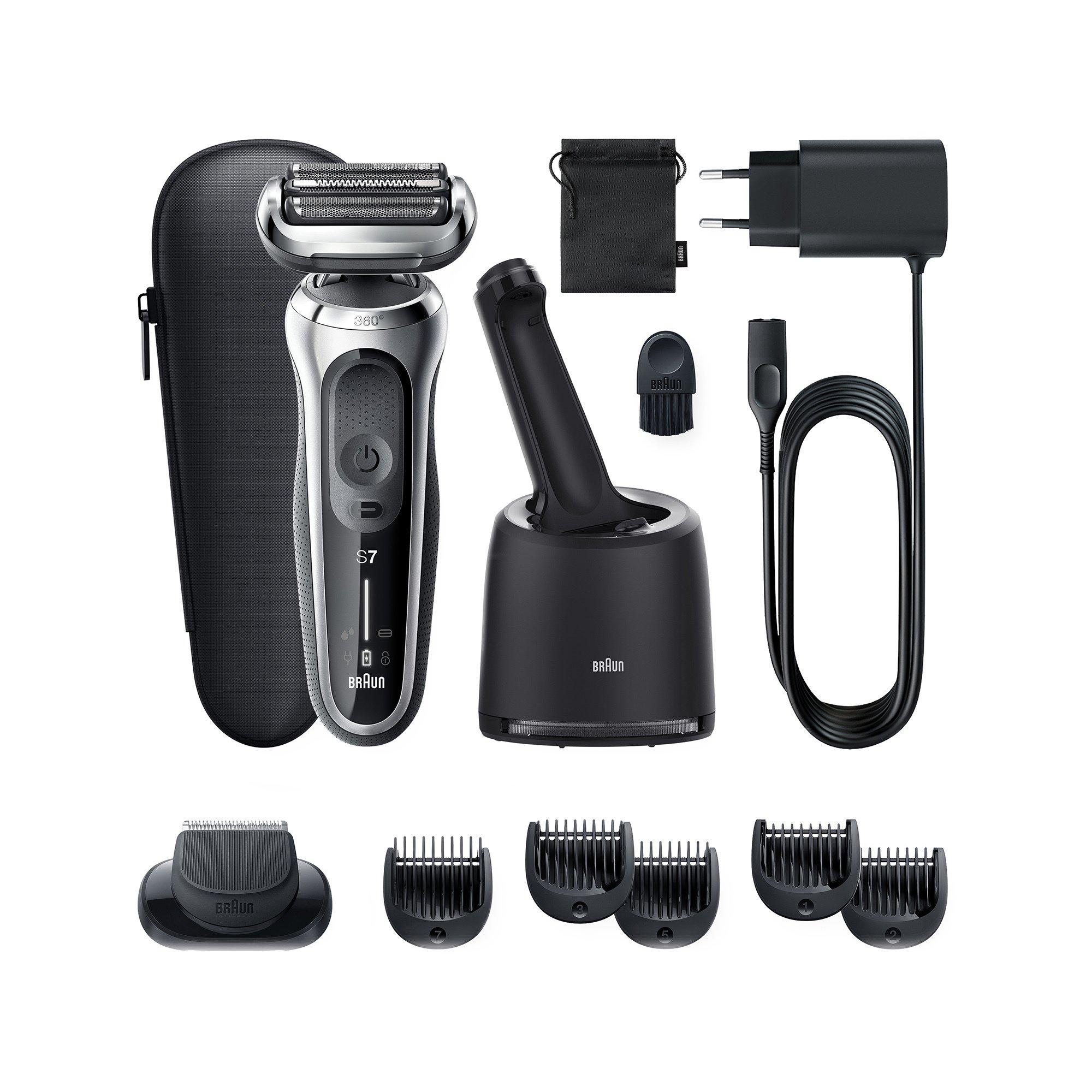 BRAUN Set rasoir et tondeuse barbe 7 71-S7500cc 