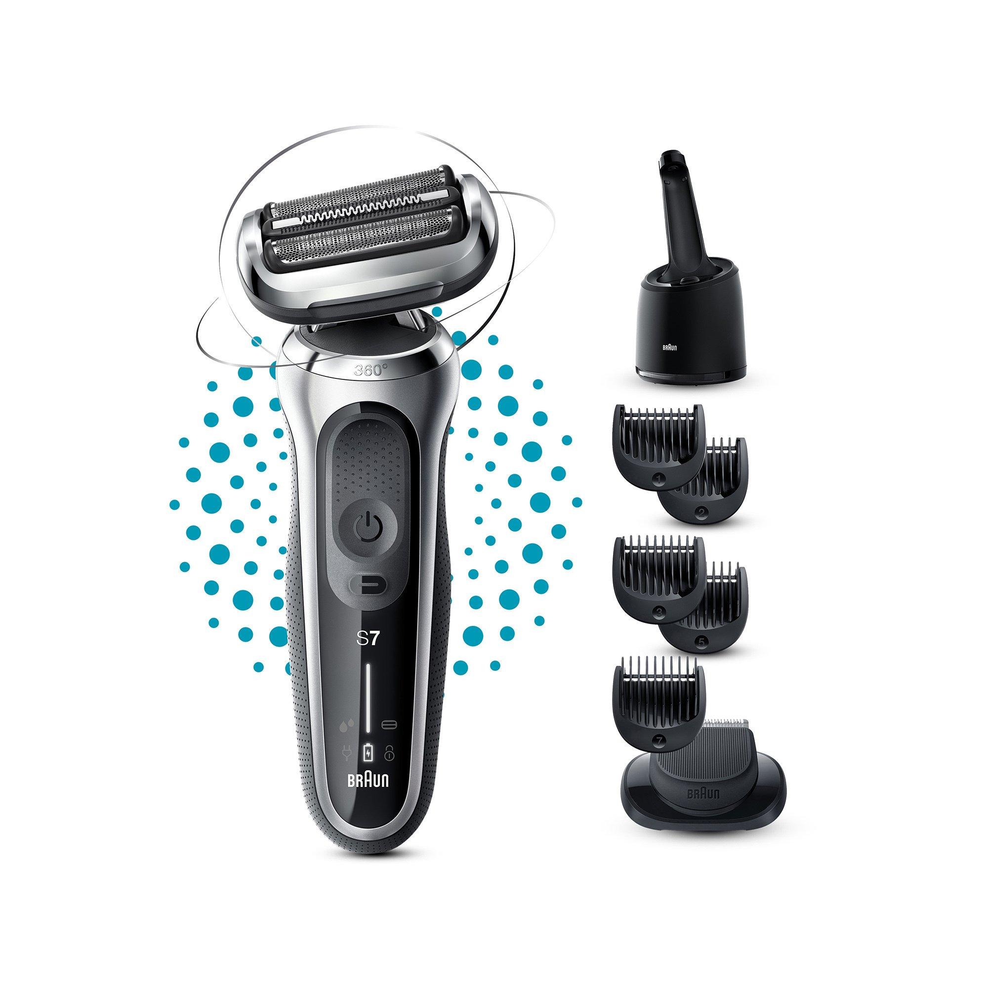 BRAUN Set rasoir et tondeuse barbe 7 71-S7500cc 