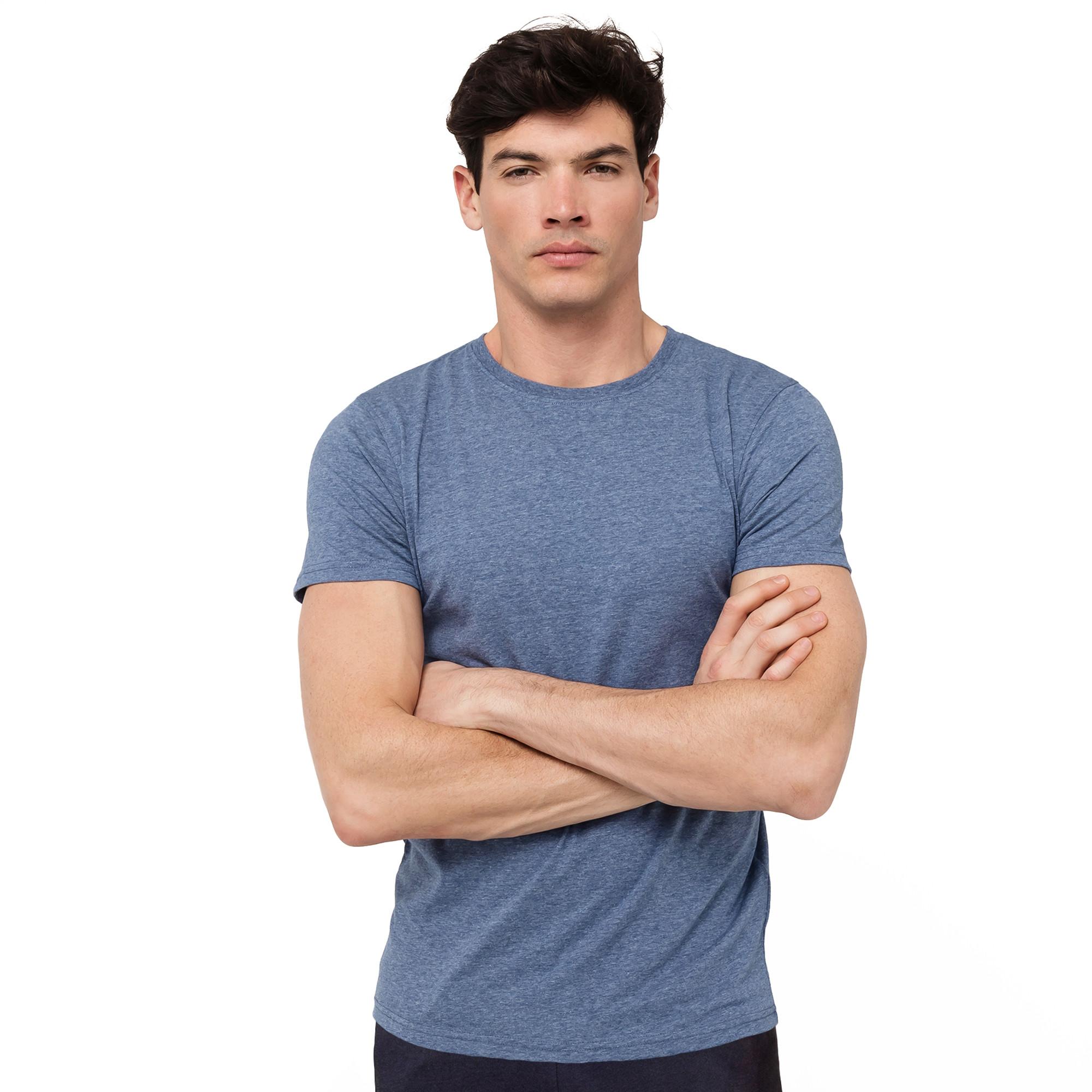 Image of T-shirt, Classic Fit, Kurzarm Herren Blau S